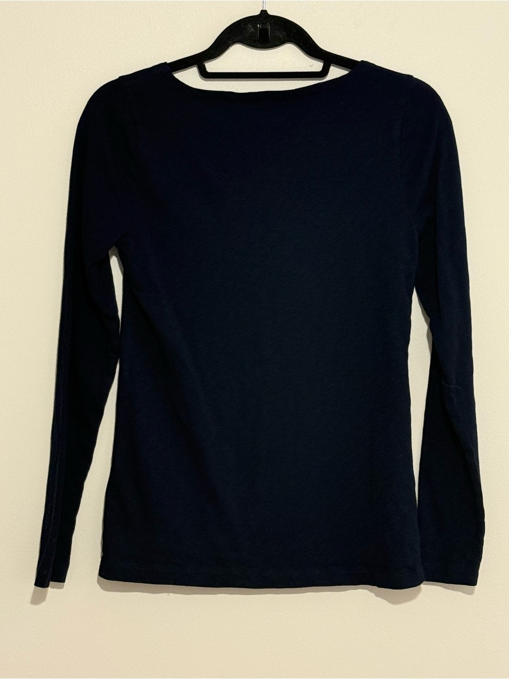 J.Crew Painter Tee Navy Blue Long Sleeve Crewneck T-Shirt Classic Basic - Medium - Picture 4 of 5